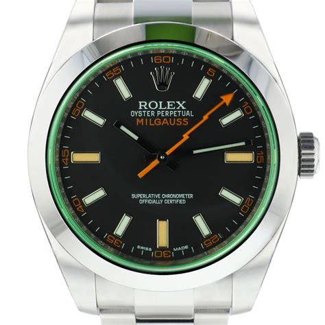 rolex milgauss black usato|rolex milgauss 116400gv price.